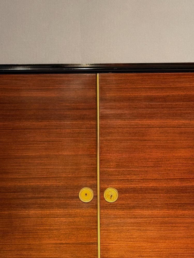 Art Deco period wardrobe in Macassar ebony attributed to René Drouet