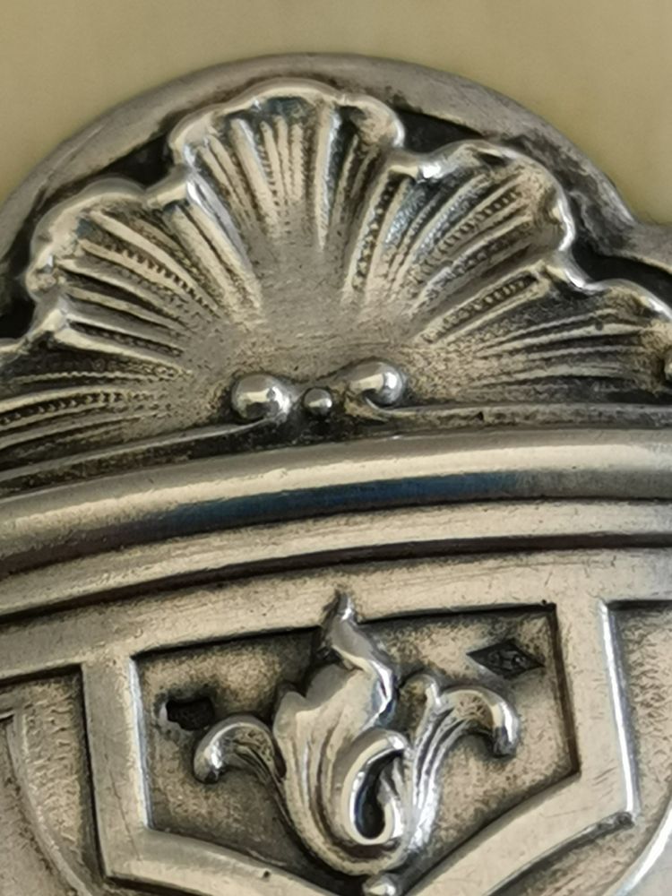 Solid silver letter opener, Art Nouveau period, late 19th century