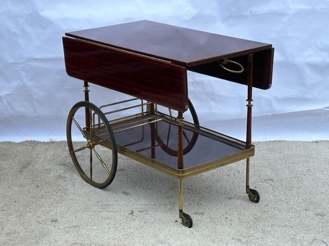 drop-leaf serving table