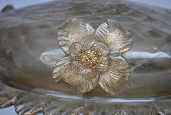 Italian Blown Glass Lantern After Murano