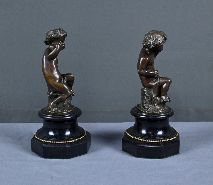 Coppia di putti in bronzo - Parte 2, XIX secolo