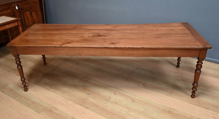 Tavolo rustico in legno di ciliegio, stile Luigi Filippo - Metà del XIX secolo