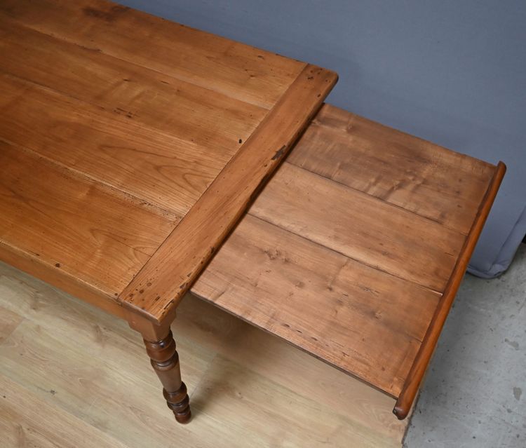 Tavolo rustico in legno di ciliegio, stile Luigi Filippo - Metà del XIX secolo