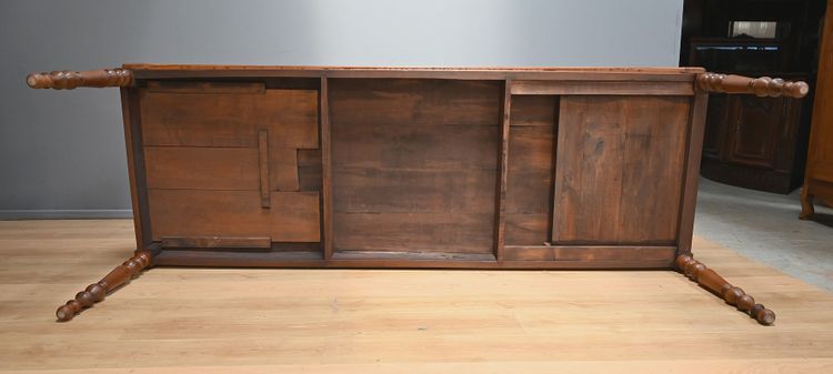 Tavolo rustico in legno di ciliegio, stile Luigi Filippo - Metà del XIX secolo