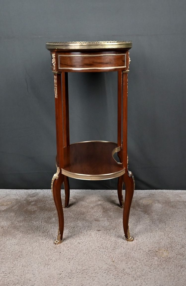 Petite Table Rognon en Acajou, style Transition - Début XXe