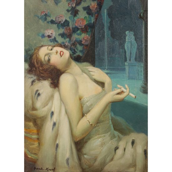 François Martin-Kavel — “Lady Astor”, oil on canvas, circa 1910