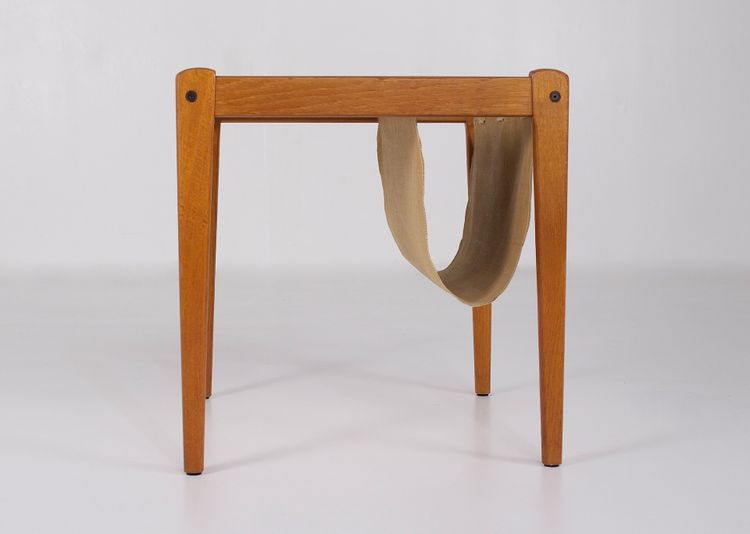 Side table/newspaper rack, teak, Denmark, 1960s.