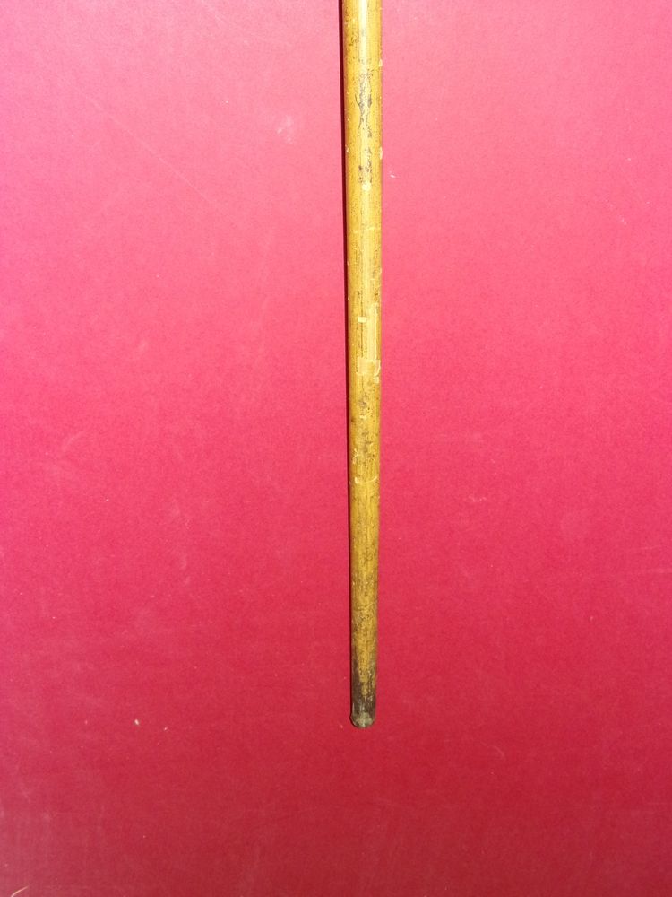 Bastone da passeggio con pomolo ricurvo, XIX secolo.
