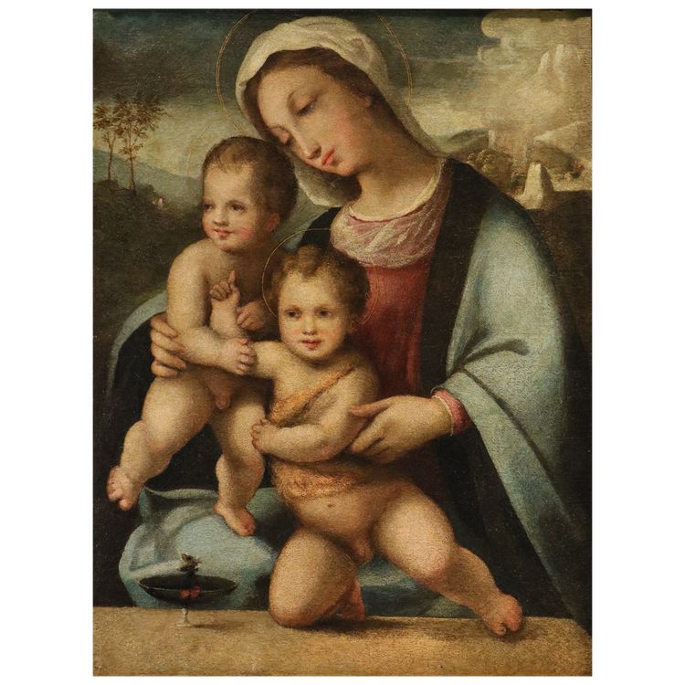 Vierge à l'Enfant, École italienne fin du XVIe siècle 