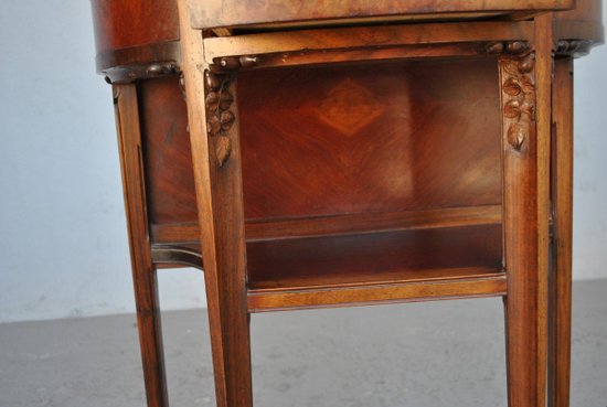 Paar Nachttische aus Mahagoni 1900 Jugendstil