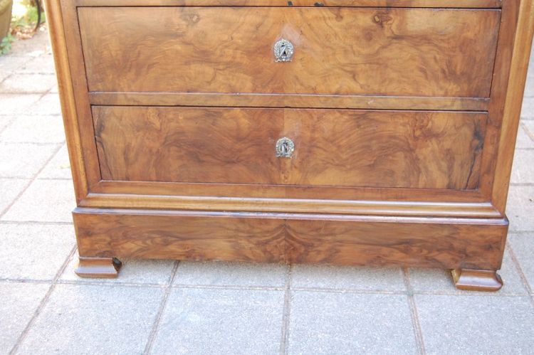 commode d époque louis philippe en noyer du 19e siécle