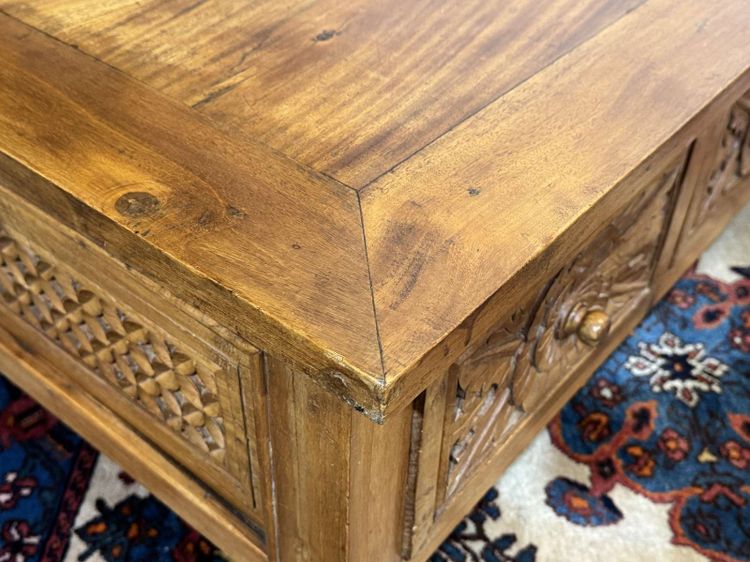 Teak coffee table, Indian manufacture from the 1970s