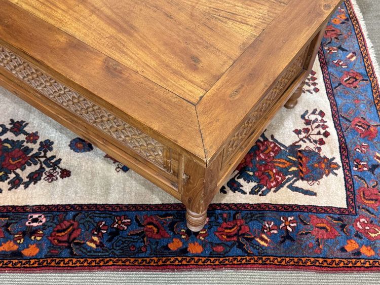 Teak coffee table, Indian manufacture from the 1970s