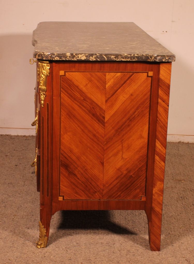 commode d'époque transition estampillée Lardin - 18°siècle