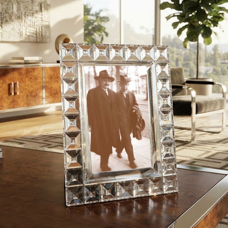 1960s Mid-Century Modern Rosenthal Heavy Crystal Picture Frame