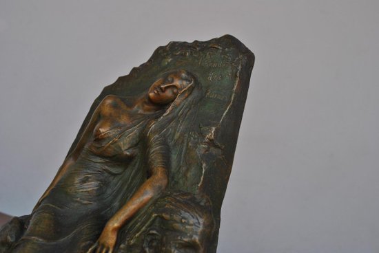 Bas Relief Bronze Legend Of The Ruins Egyptomania Levasseur