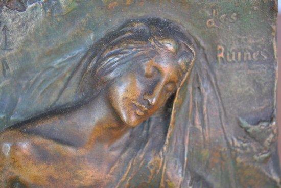 Bas Relief Bronze Legend Of The Ruins Egyptomania Levasseur