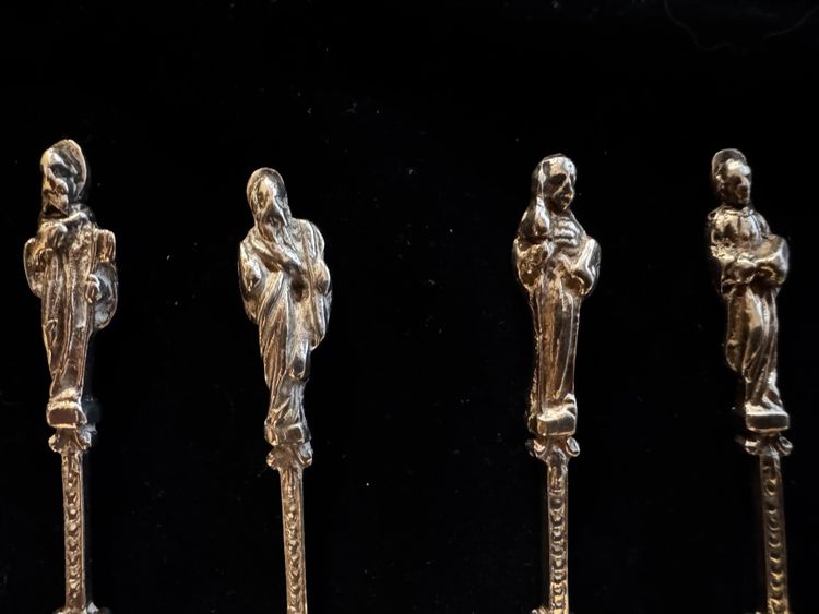 Silver spoons depicting the apostles - early 20th century.