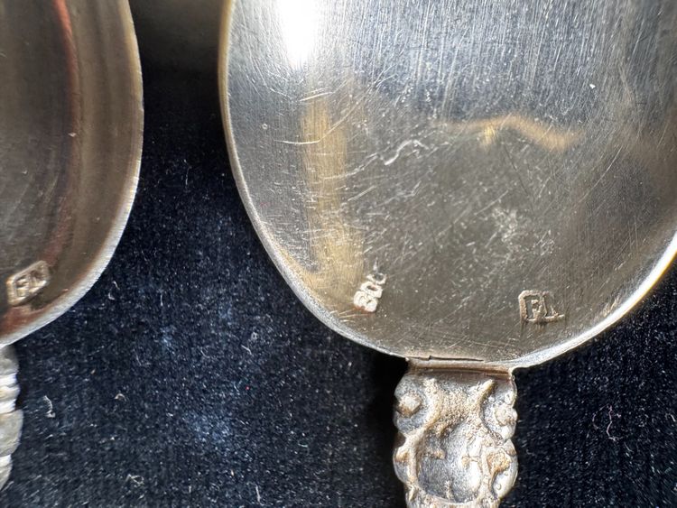 Silver spoons depicting the apostles - early 20th century.