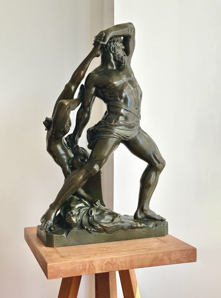 Ercole e Lichas - da Antonio Canova - Bronzo, XIX secolo