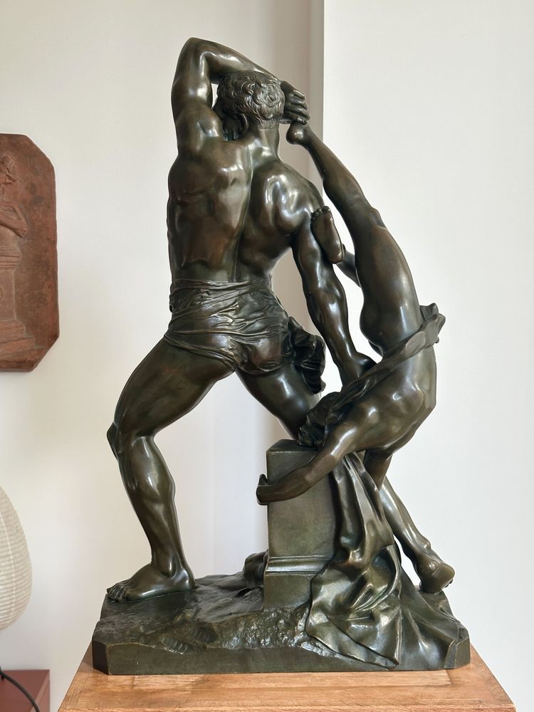 Ercole e Lichas - da Antonio Canova - Bronzo, XIX secolo