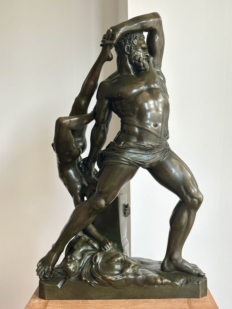 Ercole e Lichas - da Antonio Canova - Bronzo, XIX secolo
