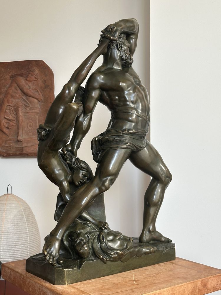 Ercole e Lichas - da Antonio Canova - Bronzo, XIX secolo
