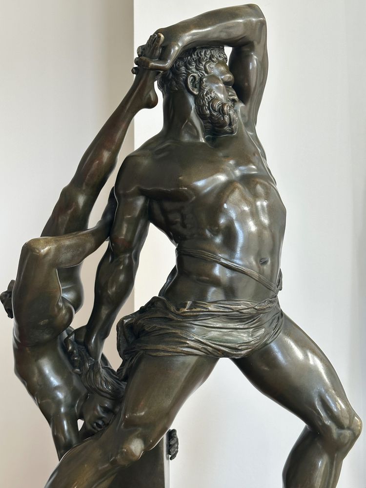 Ercole e Lichas - da Antonio Canova - Bronzo, XIX secolo