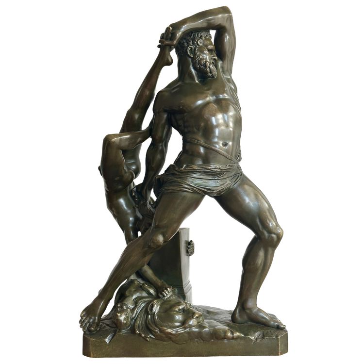 Hercule et Lichas - d'après Antonio Canova - Bronze XIXe