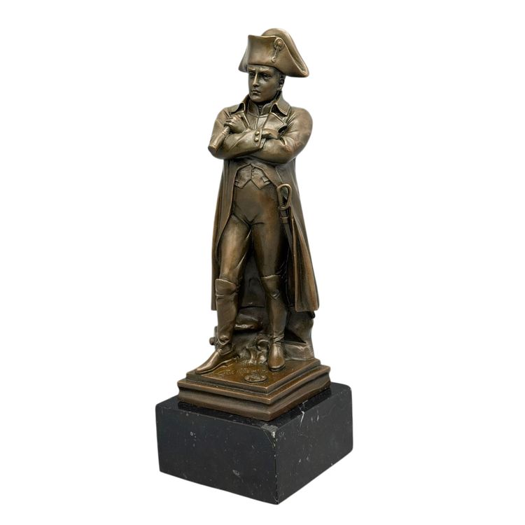 BRONZE – NAPOLÉON EN PIED EN REDINGOTE PAR GUILLEMIN