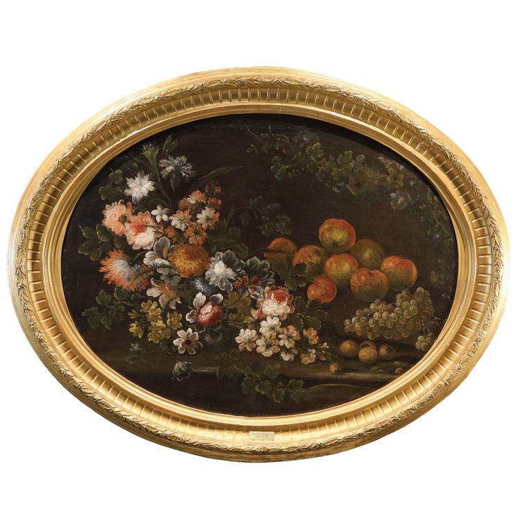 Felice Boselli (Plaisance, 1650 – Parme, 1732), Nature morte aux fleurs et aux fruits