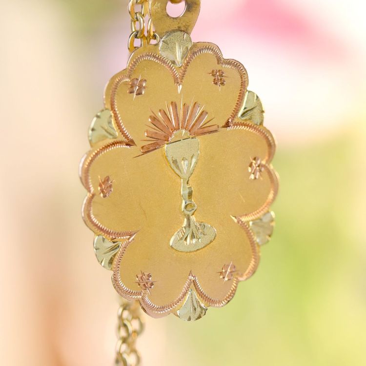 Antique Two-gold Chalice Medal