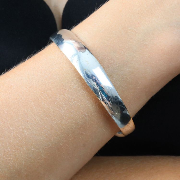 Bracelet jonc ouvert argent vintage