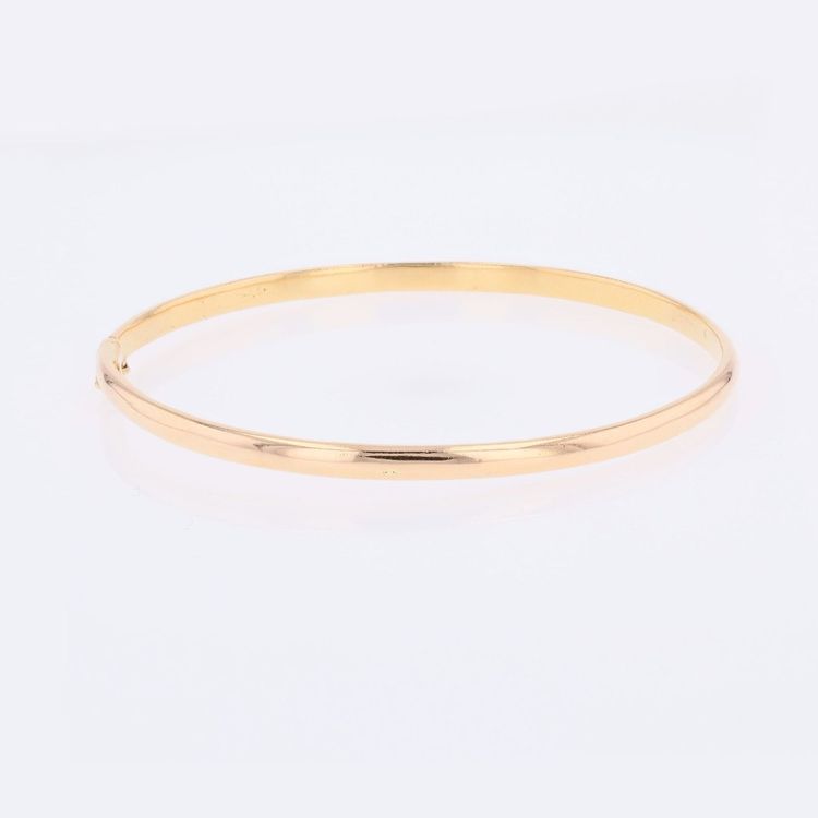 Bracelet demi jonc rond or jaune