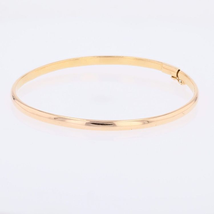Bracelet demi jonc rond or jaune