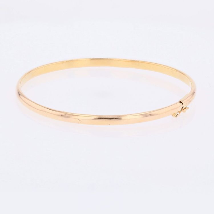 Bracelet demi jonc rond or jaune
