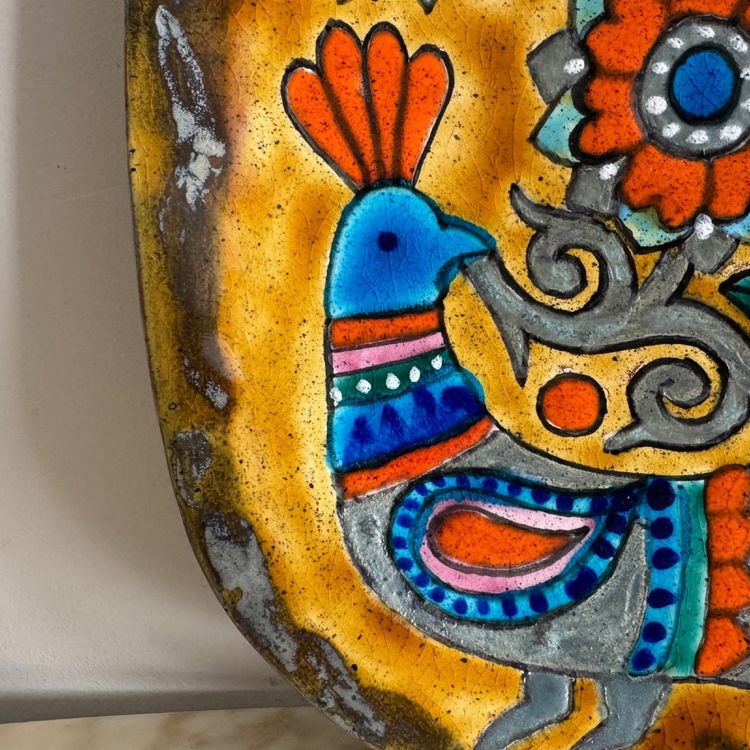 Ceramic plate by Marjatta Taburet HB Quimper