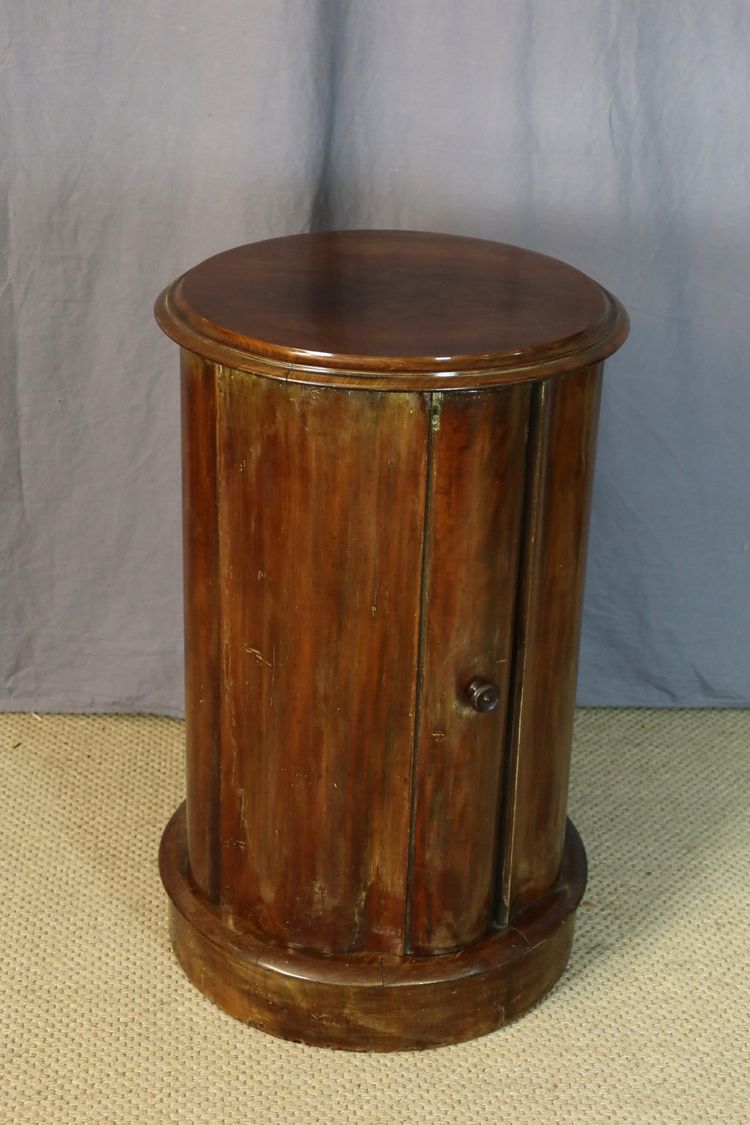19th-century mahogany-door stool