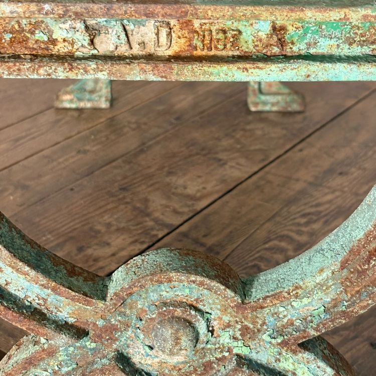 19th century cast iron garden bench