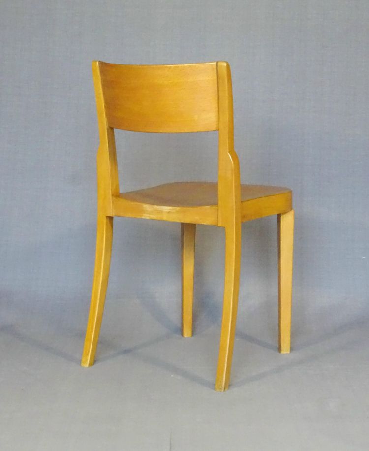 Horgen Glarus chair - Switzerland - circa 1960, golden oak, stackable