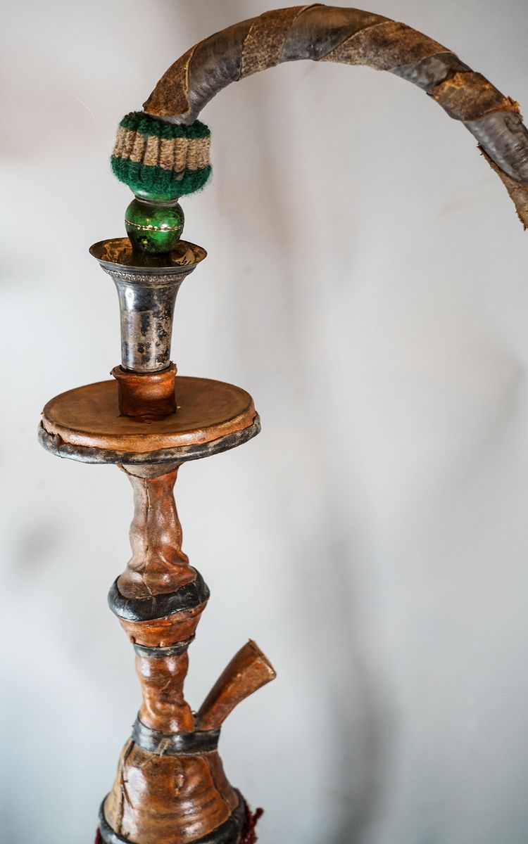 NARGUILE, cuir, sud tunisien