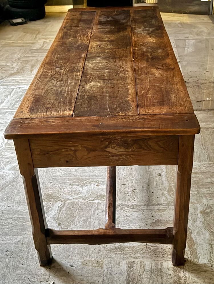 Tavolo rustico con 2 cassetti