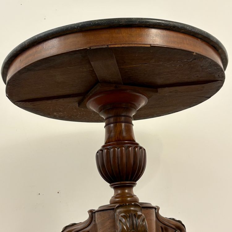 19th-century side table with claw feet