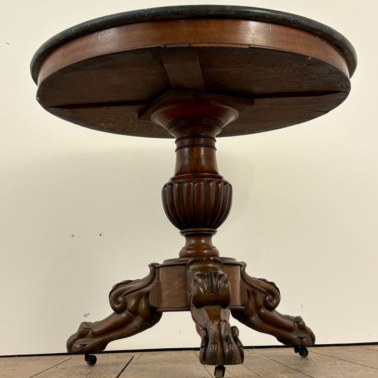 19th-century side table with claw feet