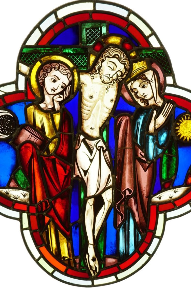 Vitrail quadrilobe – Crucifixion