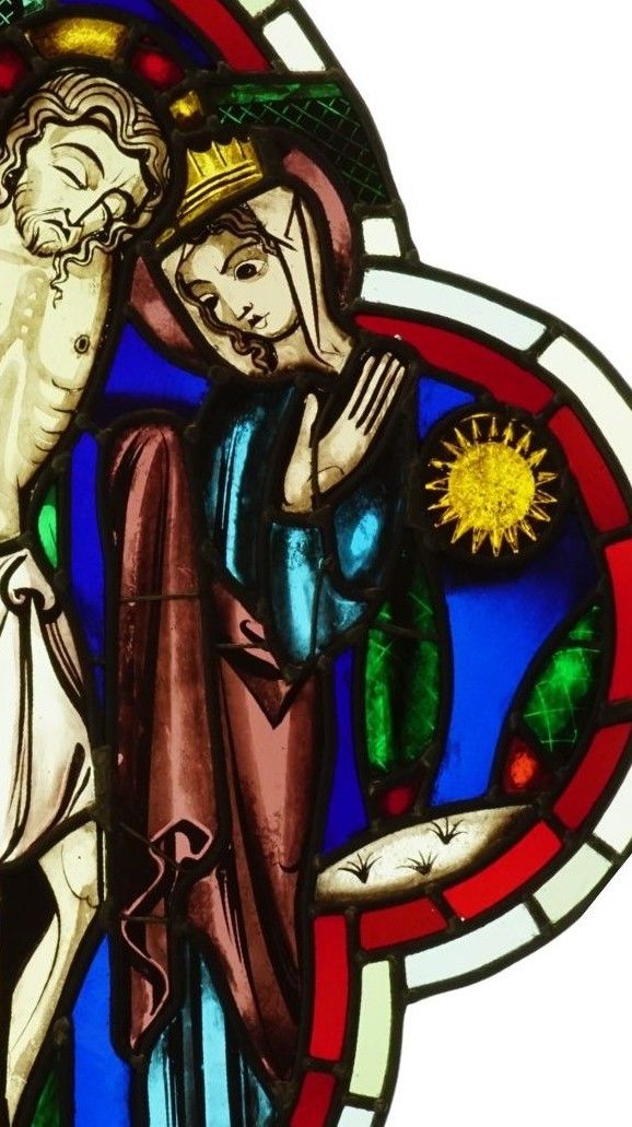 Vitrail quadrilobe – Crucifixion