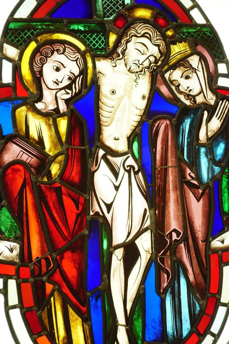 Vitrail quadrilobe – Crucifixion
