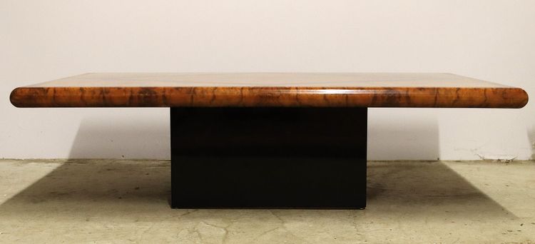 Couchtisch aus Ulmenmaserholz, 1970