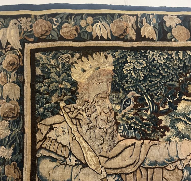 Flemish Tapestry—17th Century—depicting The Meeting Between David And King Saul
