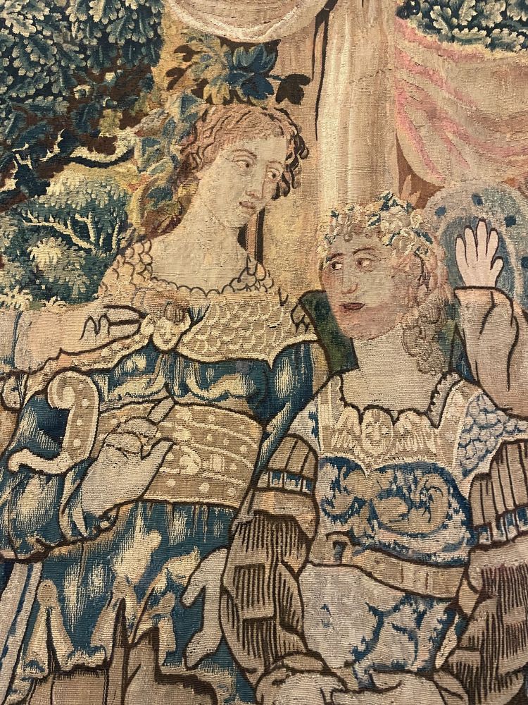 Flemish Tapestry—17th Century—depicting The Meeting Between David And King Saul